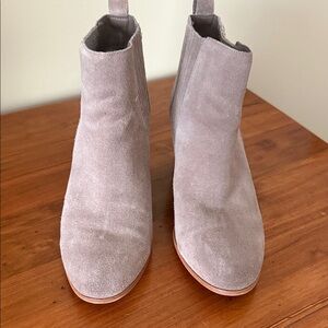 INC International Concepts Suede Ankle Boots - Beige